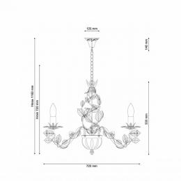 Подвесная люстра Lucia Tucci Fiori Di Rose 185.8  - 2 купить